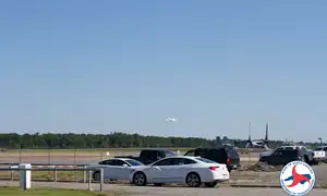 The airstrip at Global TransPark near Kinston, North Carolina. A $400 million facility on the coastal plain.
